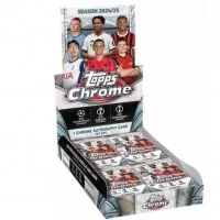 Topps Chrome UCC Uefa club competition hobby box fotbalové karty