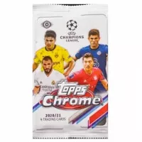 Topps Chrome balíček 20-21 fotbalové karty