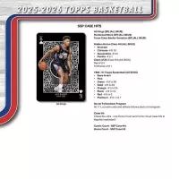 2025-2026 NBA karty Topps Basketball Hobby Box