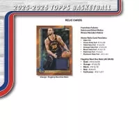 2025-2026 NBA karty Topps Basketball Mega Box