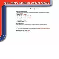 2025 Topps Baseball Hobby Box Update Series - sběratelské karty