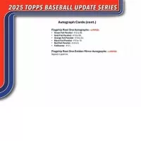 2025 Topps Baseball Hobby Box Update Series - sběratelské karty