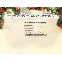 2025-2026 NBA karty Topps Basketball Holiday Mega box