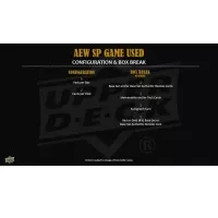 2025 Upper Deck AEW SP Game Used Wrestling Hobby Box