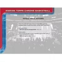 2025-2026 NBA karty Topps Chrome Basketball Hobby Box
