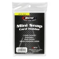 Pevný obal na kartu BCW Mini Snap Card Holder 20 pt