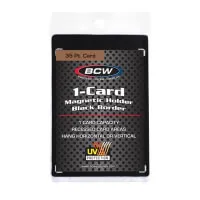 Pevný obal na kartu BCW Magnetic Card Holder 35 pt Black Border