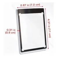 Pevný obal na kartu BCW Magnetic Card Holder 35 pt Black Border