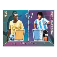 Sběratelské fotbalové karty 2026 Leaf Glory of the Game Soccer Pelé, Maradona