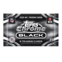 Karty NFL 2025 Topps Chrome Black Football Hobby Balíček