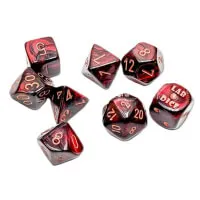 TCG kostky Lab Lustrous Gothic Copper Polyhedral 7-Die Set