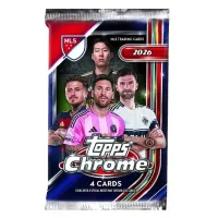 Fotbalové karty 2026 Topps MLS Major League Soccer Chrome Hobby Box