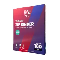 Album na karty TCG Guru Zip Binder 4-Pocket Xenon Turquoise