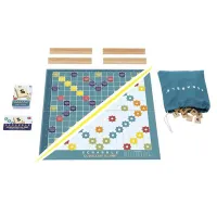 Scrabble v češtině (2 hry v 1) - dřevěná edice