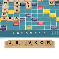 Scrabble ve slovenštině (2 hry v 1) - dřevěná edice