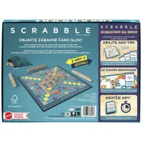 Scrabble ve slovenštině (2 hry v 1) - dřevěná edice